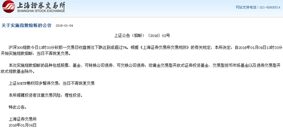 熔断机制实施 基金公司调整基金开放时间规则