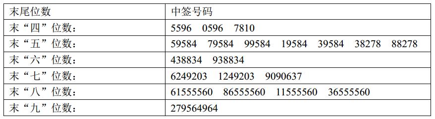 万里马、皖天然气、天龙股份网上申购中签结果出炉