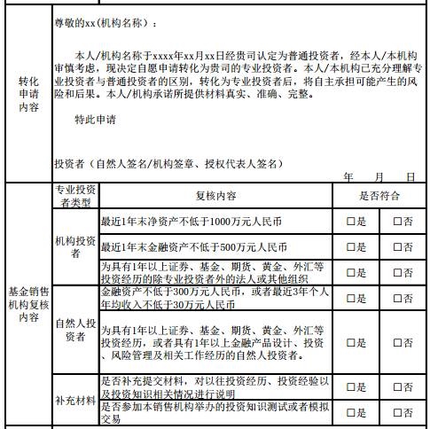 当然，专业投资者也可以转换为普通投资者，程序不复杂，填表即可。 