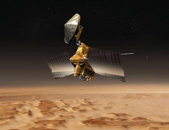 数据由NASA的火星探测轨道飞行器（图）采集得来。</p><p>