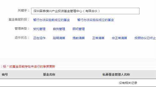 业内人士表示，理论上私募和上市公司合作的产业基金，私募是需要在协会上备案产品的，如果没有备案，那肯定有问题。至于托管，这类产品没有一定要托管，只要合伙人同意，也可以不托管。