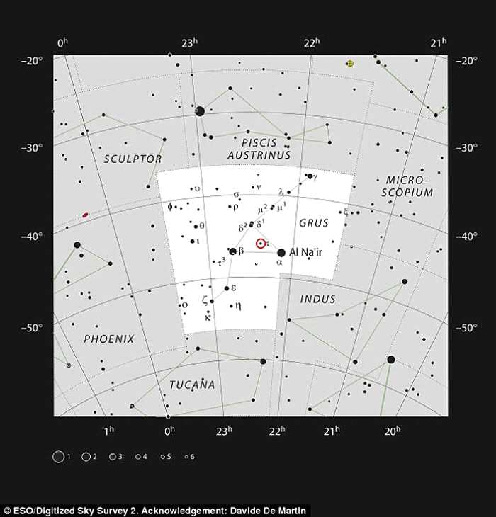 欧洲南方天文台科学家团队观测到红巨星“天鹤座π”表面变化过程的“史无前例的细节”