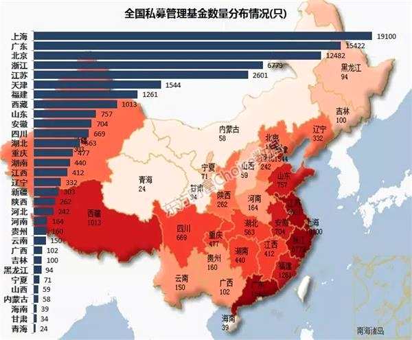 三张地图看尽私募全国分布概况...