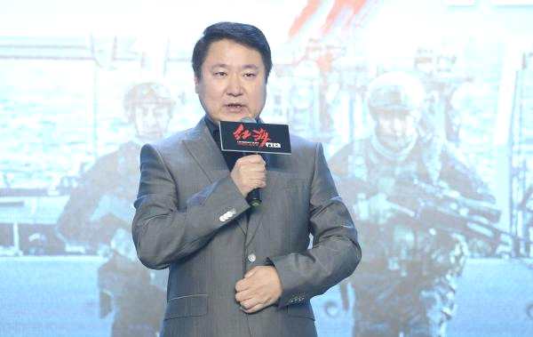 2017年10月11日，北京，于冬出席电影《红海行动》发布会。  东方IC 资料