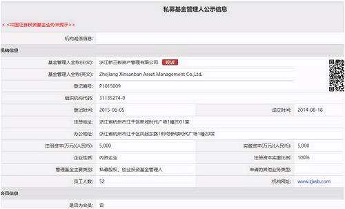 這并非該公司第一次被采取監(jiān)管措施。就在2017年，浙江新三板資產(chǎn)管理有限公司便因存在向不合格投資者募集資金、基金銷(xiāo)售過(guò)程中向不特定對(duì)象宣傳推介、部分基金產(chǎn)品投資者人數(shù)超過(guò)200人、資產(chǎn)使用不符合基金合同約定投資范圍、未評(píng)估投資者風(fēng)險(xiǎn)識(shí)別能力和風(fēng)險(xiǎn)承擔(dān)能力等多項(xiàng)違規(guī)行為，被浙江證監(jiān)局責(zé)令整改，并提交書(shū)面報(bào)告。
