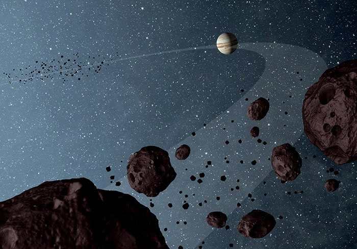 特洛伊小行星群新研究发现太阳系刚诞生时木星和土星曾“排挤”天王星与海王星