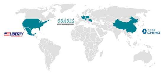 （附注：9個料場位于美國、14個位于墨西哥、超過200個位于德國等地）