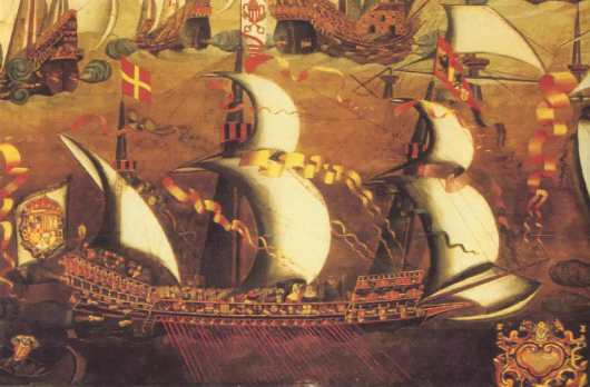 ▲加莱赛战舰的前身是大型商船 
