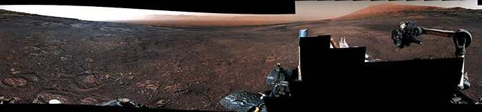 国国家航空航天局公布好奇号火星车拍摄的火星全景视频
