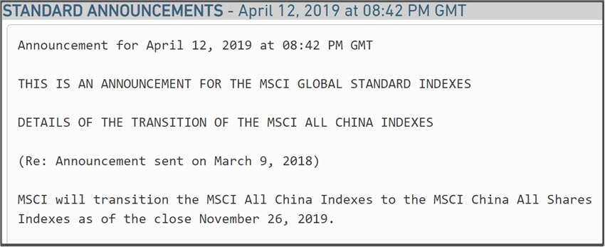 MSCI延遲轉(zhuǎn)換A股指數(shù)影響不大