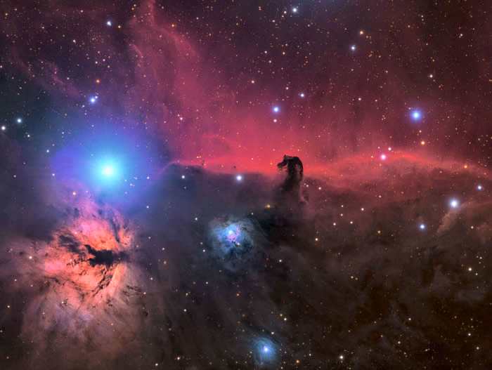 美国摄影师Connor Matherne的作品The Horsehead and Flame Nebula？ 照片: CONNOR MATHERNE/