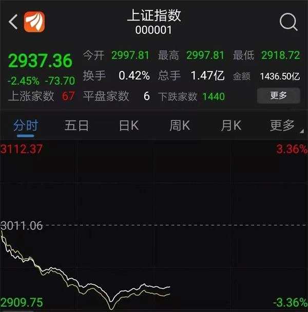 大跌的原因找到了！滬綜指盤(pán)中失守半年線(xiàn) “黑色星期一”驚呆全市場(chǎng) 