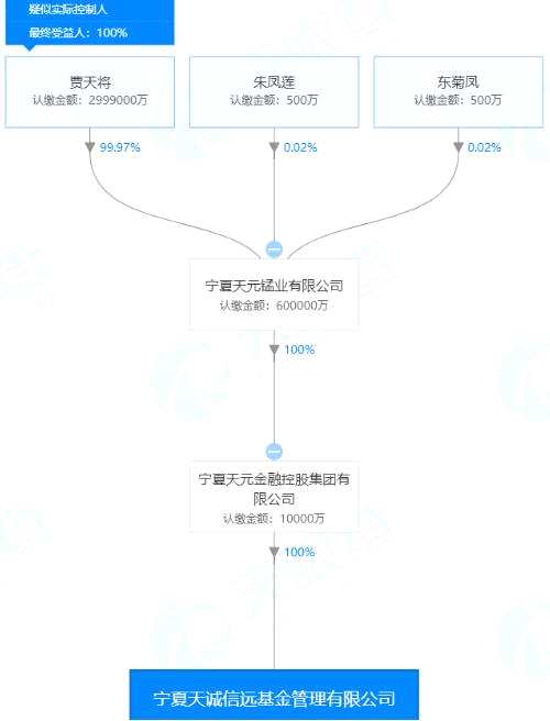 贾天将被媒体称为“宁夏首富”，在2017年《胡润百富榜》中，贾天将身家达到160亿，位列中国大陆第199位，为当年的宁夏首富。在2018年的榜单中，贾天将夫妇也以165亿的财富，位列胡润百富榜第204位。