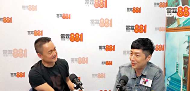 马浚伟（右）开心透露偶像周慧敏答应做演唱会嘉宾。