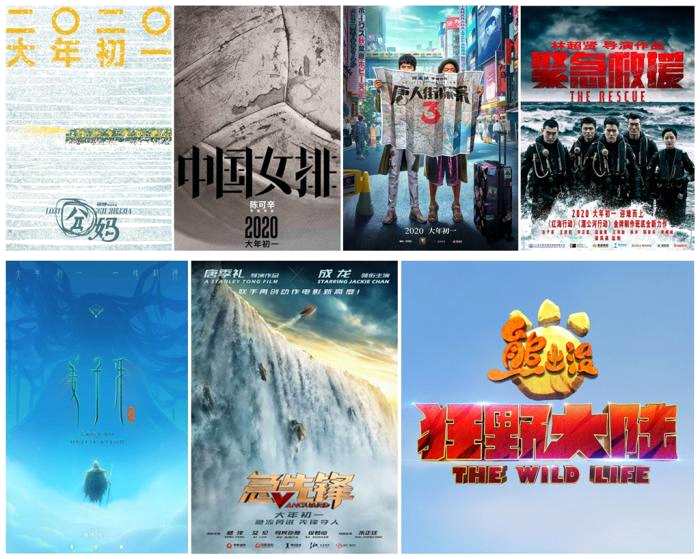 七部电影定档2020年春节上映。