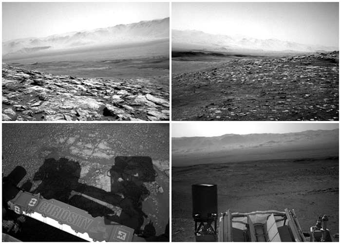 “好奇号”续探火星盖尔陨石坑 传回表面布满岩石的瑰丽景象