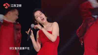 刘敏涛唱《红色高跟鞋》。来源：视频截图