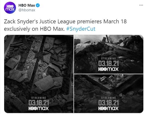 《正义联盟》导剪版提前一周上映 3月18日在HBO max播出