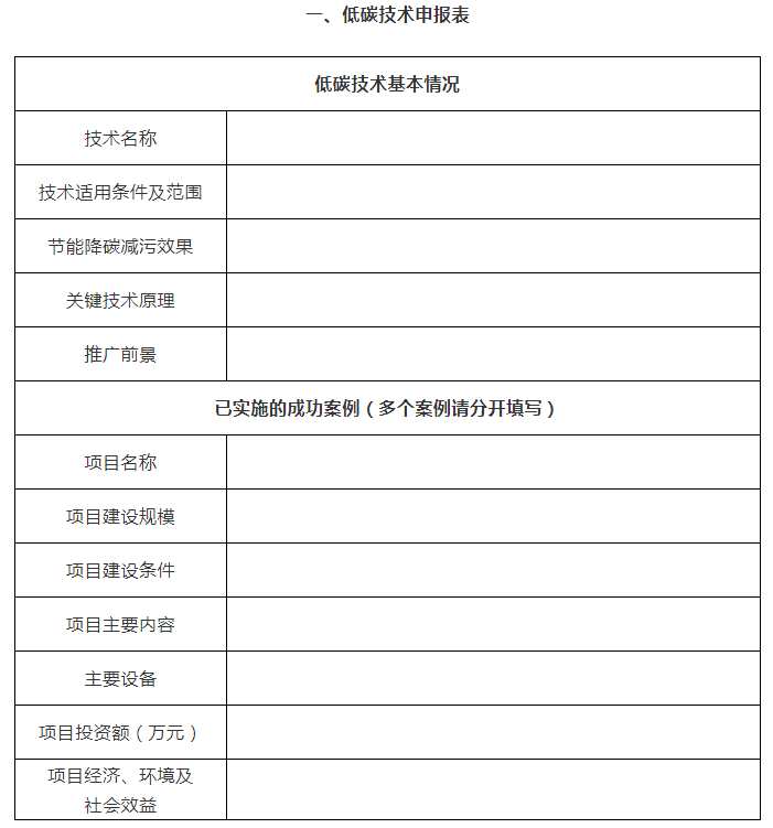 關(guān)于征集有色金屬行業(yè)重大低碳技術(shù)的通知