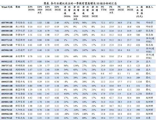 一季報有望高增長50標(biāo)的組合 【興證策略|2020年報和2021一季報分析系列】
