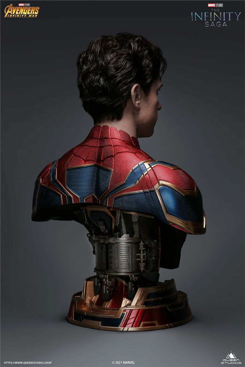 皇后工作室钢铁蜘蛛侠1/1胸像 售价22800元 还原到每一根头发
