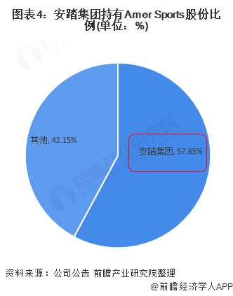 图表4:安踏集团持有Amer 