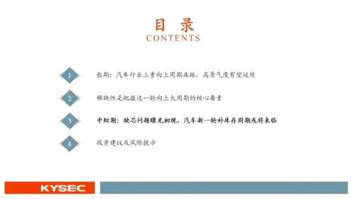 开源证券2022年度投资策略丨汽车：从稀缺性角度把握本轮汽车向上三大周期