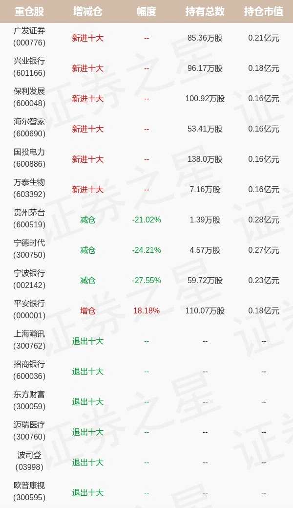 南方基金陈乐最新持仓，重仓贵州茅台（南方宝顺混合型基金）