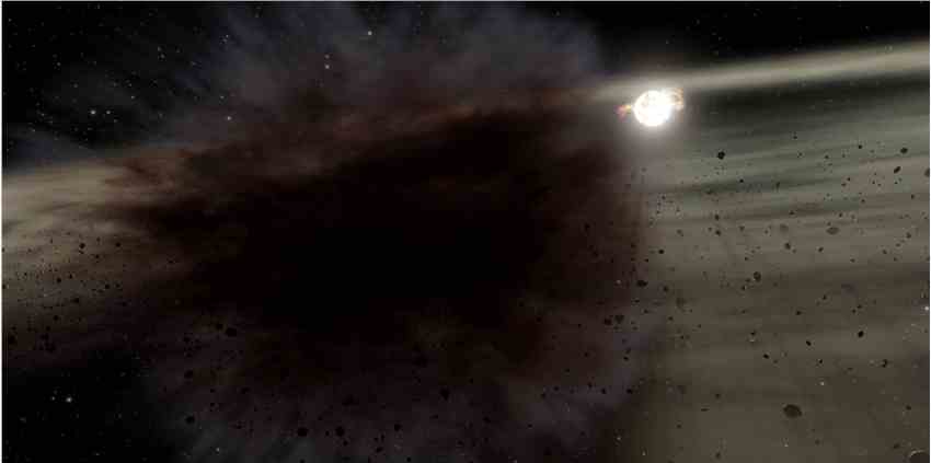HD 166191恒星附近发现一次大规模的太空碰撞