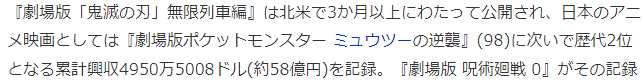 《咒术回战》电影登陆北美院线 首日票房突破10亿日元
