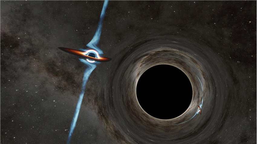 两个超大质量黑洞正在向大灾难性碰撞发展