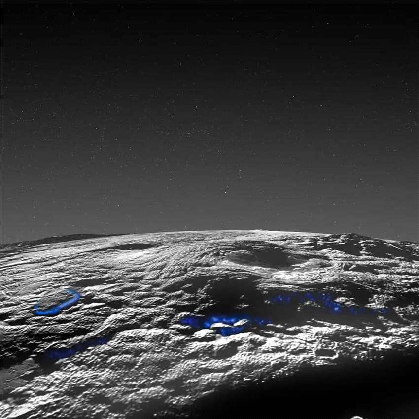 多次发生的低温火山活动可能在冥王星上形成某种特有的表面结构