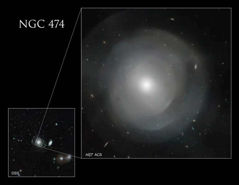 哈勃太空望远镜拍摄的巨大椭圆星系NGC 474