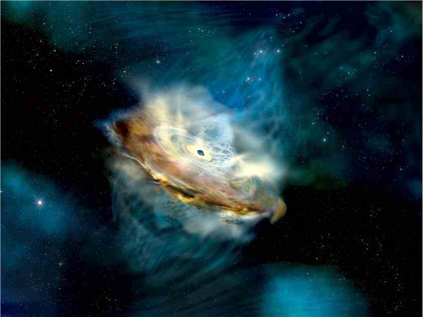 1ES 1927+654星系的奇怪涌动光芒可能会改变科学家对超大质量黑洞的看法