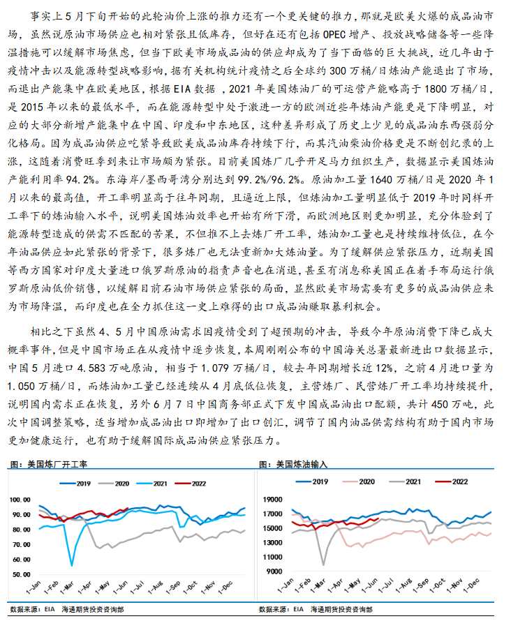 海通期貨-原油-6月13日