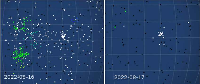 Global Meteor Network记录到新的流星雨18-Aquariids