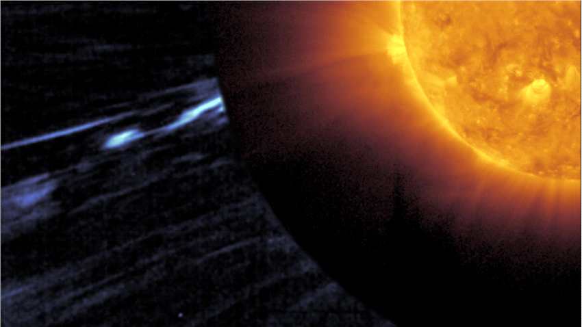 太阳轨道飞行器首次拍摄到太阳的奇怪现象