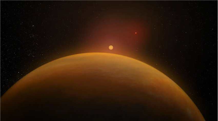 天文学家构建双星-行星系统GJ 896AD的3D视图