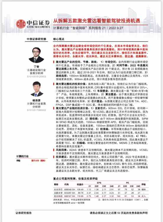 產(chǎn)業(yè)前景廣闊 券商一哥拆解激光雷達(dá)看投資機(jī)會