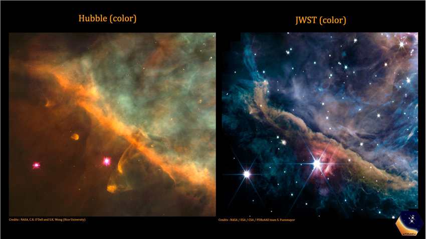 詹姆斯·韦伯太空望远镜JWST捕捉猎户座星云最详细、最清晰的图像