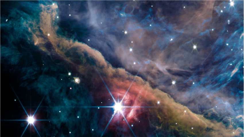 詹姆斯·韦伯太空望远镜拍摄的猎户座星云