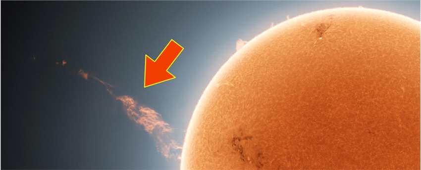 天文摄影师拍摄到长达百万公里的壮观太阳日冕喷发