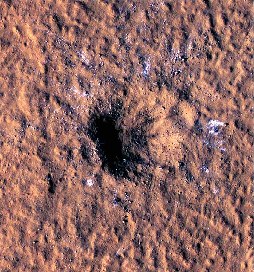 美国航天器捕捉到有记录以来火星遭到的最强陨石撞击