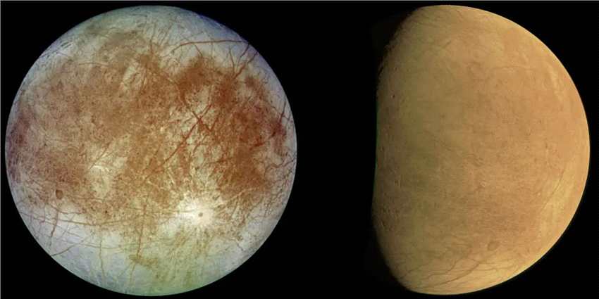 NASA朱诺号探测器拍摄20年来距离木卫二欧罗巴最近的观测图像