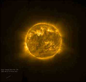 ESA分享太阳轨道器捕捉的太阳旋转画面