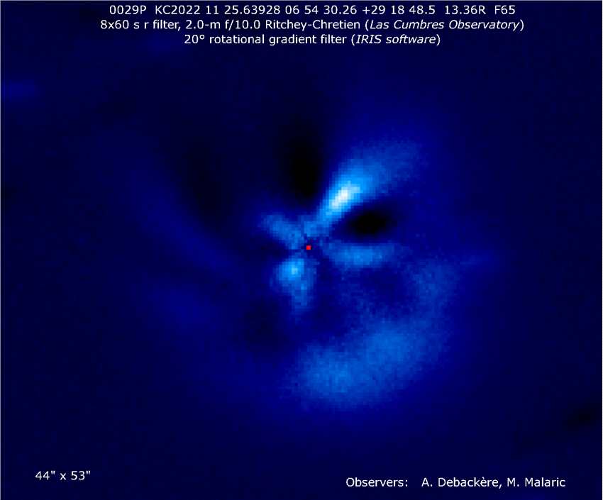 天文学家检测到冰冷的火山彗星29P/Schwassmann-Wachmann大规模喷发