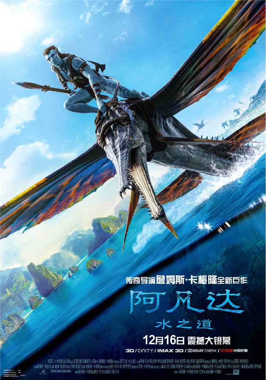 《阿凡达2》中国内地预售首日总票房突破千万