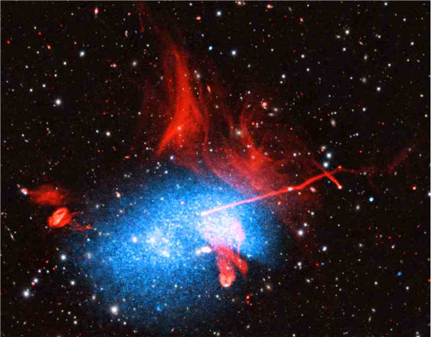 Abell 2256：天文学家捕捉到至少三个星系团之间正在发生的壮观碰撞