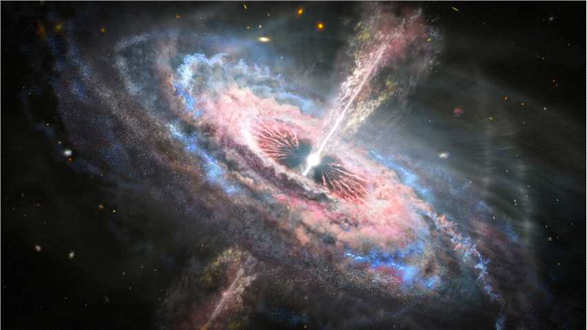 视界望远镜发现超大质量黑洞为遥远星系NRAO 530中心的类星体提供能量