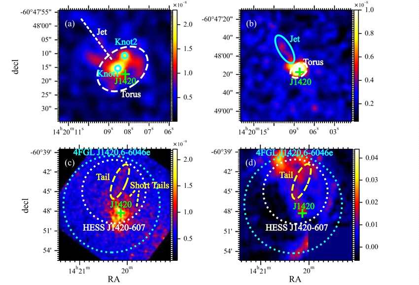 天文学家对一颗名为PSR J14206048的射电脉冲星进行了X射线观测